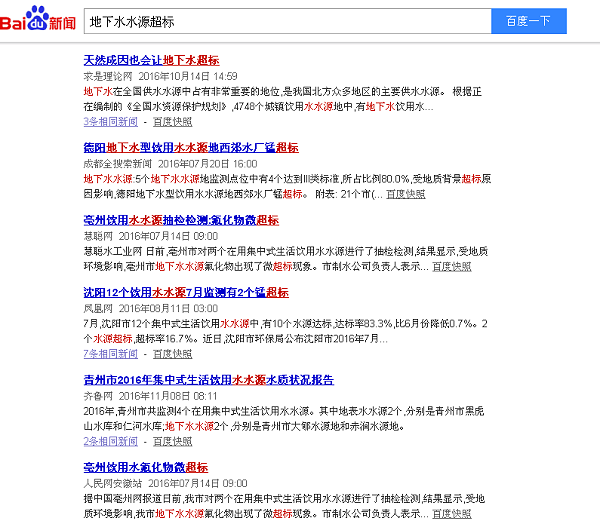 水质超标