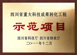 四川省重大科技成果转化工程示范项目-齐力科技